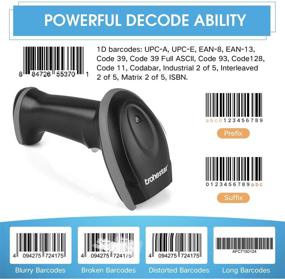 img 3 attached to Trohestar Wireless Barcode Scanner: 1D 2D QR, Bluetooth & 2.4GHz Wireless Connection, for Retail & Warehouse with Charging Cradle