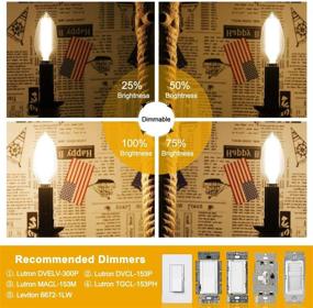 img 1 attached to 🕯️ CRLight Candelabra Equivalent Lengthened Chandelier for Industrial Electrical Lighting Components