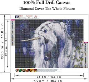 img 3 attached to 🖼️ 5D Diamond Painting Kit: DIY Crystal Embroidery Cross Stitch Craft for Wall Decor 11.8 x 15.8 inch - Perfect Living Room Supply