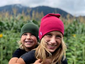 img 1 attached to 🧢 Organic Merino Boys' Accessories: Slouchy Beanie Toque