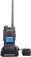📻 retevis rt72 long range walkie talkie, digital and analog dual band two way radio, sms 4000ch, 1800mah battery, digital walkie talkie with 250 zone group call (1 pack) logo