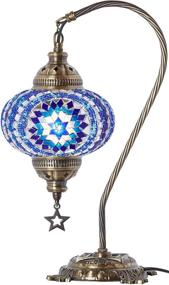 img 2 attached to 🏺 Handmade Turkish Moroccan Mosaic Table Lamp with 33 Colors"