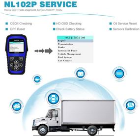 img 3 attached to NL102 Плюс Сканер для тяжелых грузовиков: Автомобильный сканер с 🚚 DPF / Калибровкой датчика / Сбросом масла + Чек-двигатель для автомобилей; 2-в-1 считыватель кодов (Улучшенная версия)