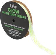 🌟 ленты offray glow in the dark: шартрез, 5/8" ширина, 25 ярдов - новая и заметная! логотип