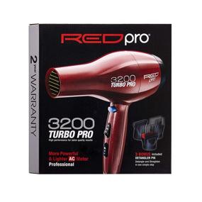 img 4 attached to Улучшите свою рутину ухода за волосами с сушилкой для волос RED Pro от Kiss Professional 3200 Turbo - в комплекте бонусные насадки!