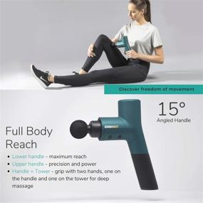 img 2 attached to 💪 Ekrin Athletics B37 Massage Gun - Powerful Percussion Massager for Quick Muscle Recovery & Maximum Performance / Extended Battery Life / Silent Operation & 5-Speed Settings / 4 Interchangeable Attachments / Enhance Mobility & Accelerate Muscle Recovery - Activate Your Muscles