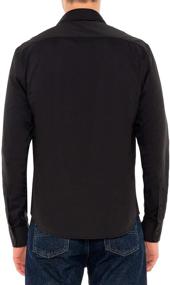 img 2 attached to Untucked Shirts Men Long Sleeve Men's Clothing and Shirts