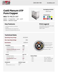 img 1 attached to High-performance 1000ft Cat6 Plenum (CMP) Cable – 23AWG, Solid Bare Copper, UTP Ethernet Cable (10 Colors)