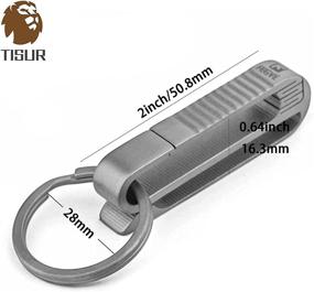 img 1 attached to TISUR Keychain Titanium Holder Titanium Men's Accessories