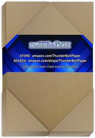 img 4 attached to 📦 Heavy Duty 150 Sheets Chipboard: 4X6 Inches 46pt - Thick Cardboard Craft & Packing Brown Kraft Paper Board: Photo & Card Size