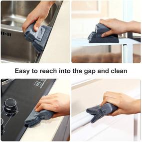 img 3 attached to Efficient 6-Piece Hand-held Cleaning Brushes for Door Window Grooves and Gaps – Gray