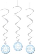 mesmerizing snowflake whirls (3/pkg) - add a magical touch to your winter decor! logo