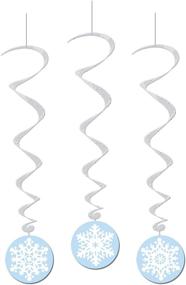 img 1 attached to Mesmerizing Snowflake Whirls (3/Pkg) - Add a Magical Touch to Your Winter Decor!