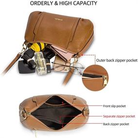 img 1 attached to Calfskin Handbags Designer Crossbody Shoulder Women's Handbags & Wallets