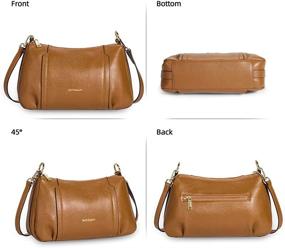 img 3 attached to Calfskin Handbags Designer Crossbody Shoulder Women's Handbags & Wallets