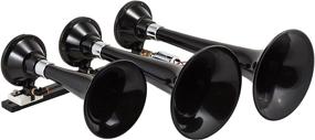 img 3 attached to 🔊 Enhanced HK7 Complete Triple Train Horn System - Black by Kleinn Air Horns
