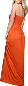 img 2 attached to Ofenbuy Shoulder Dresses Strapless Bandeau Women's Clothing for Dresses