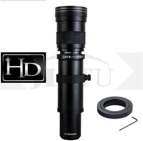 img 1 attached to JINTU HD Manual Focus Telephoto Zoom Lens 420-800mm f/8.3 for Nikon SLR Digital Cameras - D5600 D5500 D5300 D5200 D5100 D3500 D3400 D3300 D3100 D3200 D7500 D7200 D7000 D7100 D750 D90 D850 + Bag