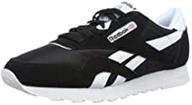 👟 reebok classic nylon sneaker for men - black shoes and fashion sneakers logo