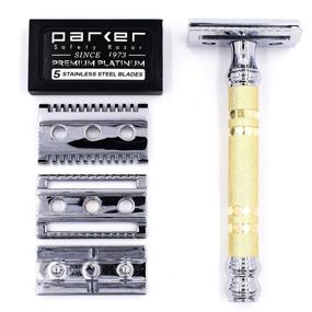 img 3 attached to Parker Convertible Safety Razor Closed