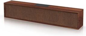 img 4 attached to Smalody Bluetooth Speaker - Classic Portable Wooden Wireless Speaker with Stereo Bass Soundbox, TF/USB Slot AUX for Computer, Gaming, Laptop, Smartphone