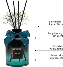 img 3 attached to 🌲 NevaehHeart Reed Diffuser: Indulge in the Enchanting Misty Forest Scent