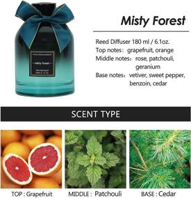 img 2 attached to 🌲 NevaehHeart Reed Diffuser: Indulge in the Enchanting Misty Forest Scent