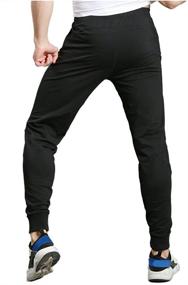 img 2 attached to TBMPOY Athletic Running Jogger Pockets Men's Clothing and Active