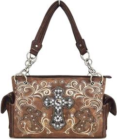 img 3 attached to 👜 Stylish Western Rhinestone Concealed Handbags: A Perfect Blend of Fashion and Functionality for Women's Shoulder Handbags & Wallets