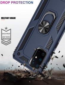 img 1 attached to 📱 LUMARKE Galaxy S20+ Plus Case: Military-Grade Protection with Magnetic Kickstand - Blue