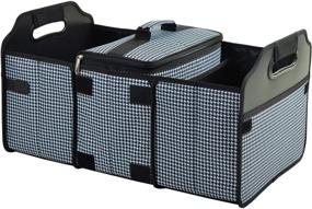 img 4 attached to Picnic at Ascot 3 Section Folding Trunk Organizer: Removable Cooler Included - USA Designed & Quality Approved