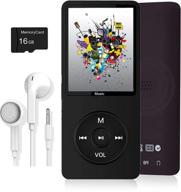 🎵 versatile music player: 16gb mp3 player with speaker, photo & video playback, fm radio, voice recorder, and expandable memory up to 128gb logo