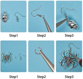 img 1 attached to SUNNYCLUE Halloween Earrings Skeleton Instruction