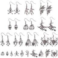 sunnyclue halloween earrings skeleton instruction logo