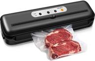 🔒 cromify automatic vacuum sealer machine, food saver with cutter, 80kpa strong power, one-touch safe operation, dry moist modes, kit of rolls, hose, replaceable bags логотип