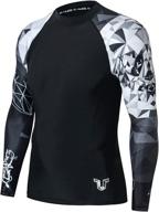 🏄 huge sports wildling series: ultimate uv protection & quick dry compression rash guard logo