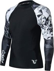 img 4 attached to 🏄 HUGE SPORTS Wildling Series: Ultimate UV Protection & Quick Dry Compression Rash Guard