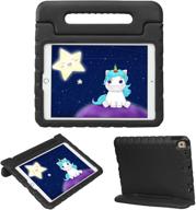 📱 hde ipad 9th generation case for kids - shockproof ipad cover 10.2 inch with handle stand - compatible with 2021 9th gen, 2020 8th gen, and 2019 7th gen - apple ipad 10.2 - black logo