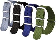 👉 upgrade your watch with ritche nylon replacement watch straps logo