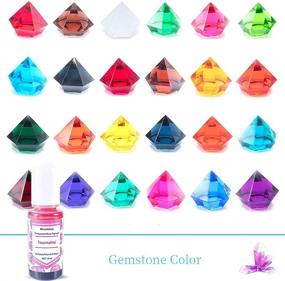 img 2 attached to 🎨 Transparent Epoxy Resin Colorant - 24 Liquid Pigment Colors for Resin Coloring, Tumbler, Paints, Crafts - UV Resin Color Dye, 10ml Each