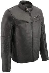 img 4 attached to Milwaukee Leather Mens Jacket Black