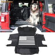 🐾 waterproof pet seat cargo liner cover for wrangler jk jl 2007-2020 4door - large size hammock with stain-resistant, non-slip backing - heavy duty oxford material logo