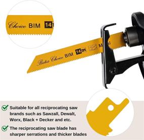 img 1 attached to Bates- Reciprocating Saw Blades - 8 Pack - Metal & Wood Cutting, Saw Blade Set