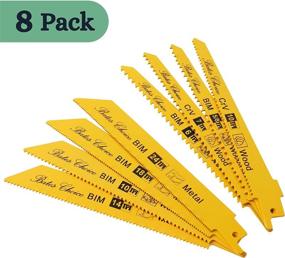 img 3 attached to Bates- Reciprocating Saw Blades - 8 Pack - Metal & Wood Cutting, Saw Blade Set