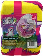 hatchimals plush blanket girls bedding logo