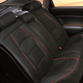 img 3 attached to FH Group Ultra Comfort Leatherette Rear Seat Cushions (Airbag Compatible)