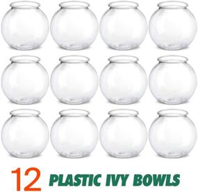 img 3 attached to 🎉 Kicko Plastic Ivy Bowls - 12 Pack - Versatile 16 Ounce Tub for Home Decor, Centerpiece, Carnival Games, Ornament Holder, Party Supplies, Sweet Treats