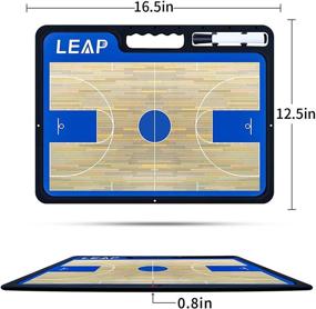 img 3 attached to 🏀 LEAP Coach Board Premium: Versatile Tactical Clipboard with Full & Half Court Dry Erase Marker Board - Basketball, Baseball, Soccer, Football, Hockey