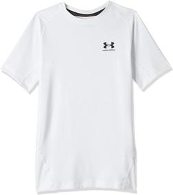 img 4 attached to Under Armour Boys' HeatGear Short-Sleeve T-Shirt: Lightweight & Moisture-Wicking Performance