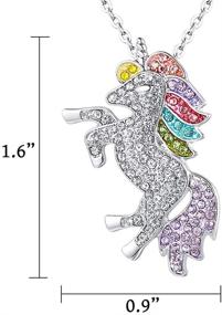 img 1 attached to 🦄 Exquisite CHQIFE Unicorn Pendant Necklace Jewelry for Women and Girls